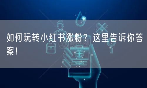 如何玩转小红书涨粉？这里告诉你答案！