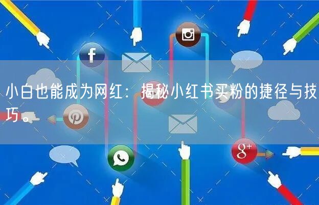 小白也能成为网红：揭秘小红书买粉的捷径与技巧。