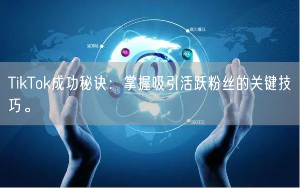 TikTok成功秘诀：掌握吸引活跃粉丝的关键技巧。