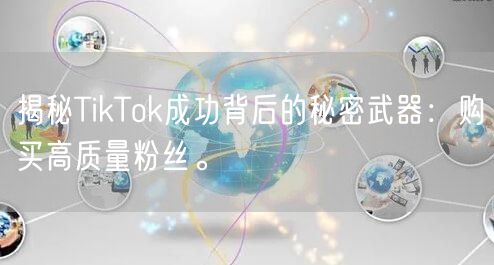 揭秘TikTok成功背后的秘密武器：购买高质量粉丝。