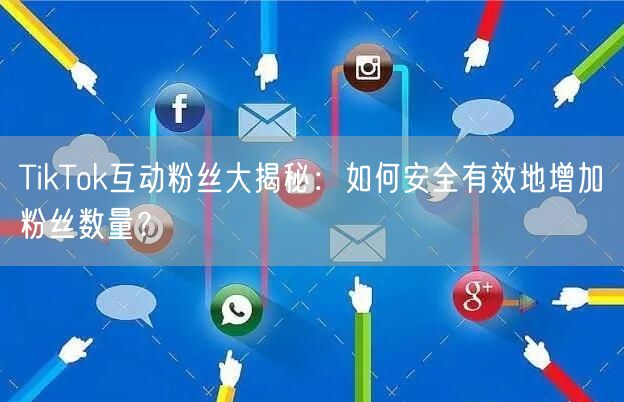 TikTok互动粉丝大揭秘：如何安全有效地增加粉丝数量？