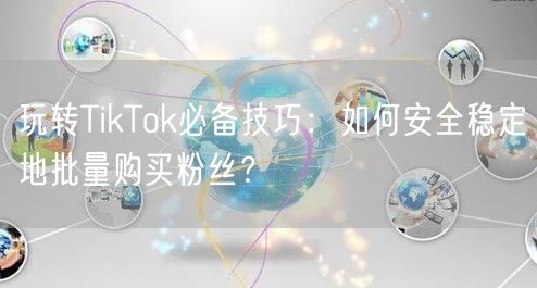 玩转TikTok必备技巧：如何安全稳定地批量购买粉丝？