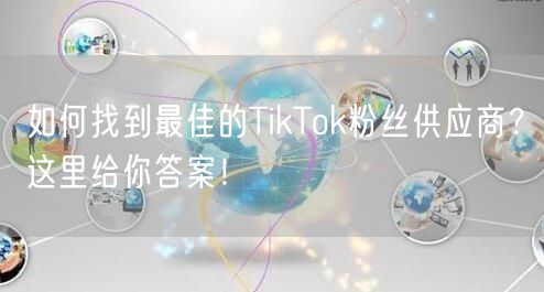 如何找到最佳的TikTok粉丝供应商？这里给你答案！