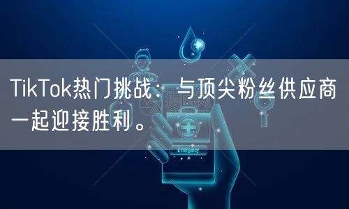 TikTok热门挑战：与顶尖粉丝供应商一起迎接胜利。