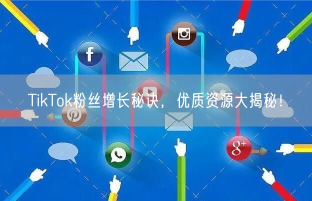TikTok粉丝增长秘诀，优质资源大揭秘！