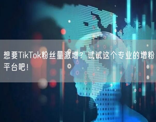 想要TikTok粉丝量激增？试试这个专业的增粉平台吧！