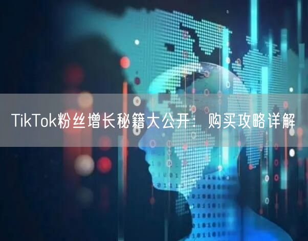 TikTok粉丝增长秘籍大公开：购买攻略详解