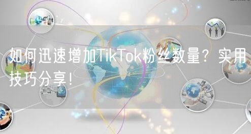 如何迅速增加TikTok粉丝数量？实用技巧分享！