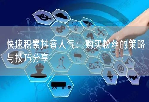 快速积累抖音人气：购买粉丝的策略与技巧分享