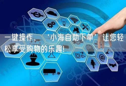 一键操作，‘小海自助下单’让您轻松享受购物的乐趣!
