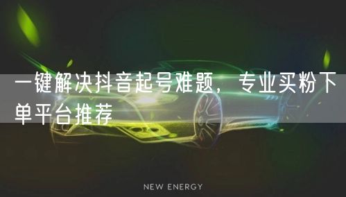 一键解决抖音起号难题，专业买粉下单平台推荐