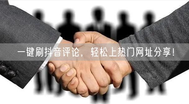 一键刷抖音评论，轻松上热门网址分享！