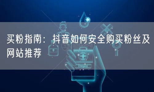 买粉指南：抖音如何安全购买粉丝及网站推荐