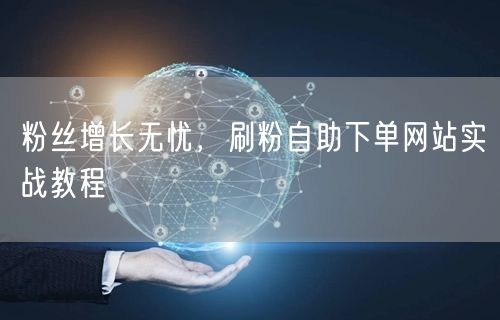 粉丝增长无忧，刷粉自助下单网站实战教程