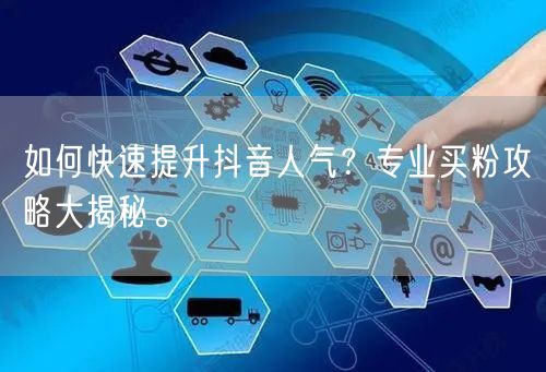 如何快速提升抖音人气？专业买粉攻略大揭秘。