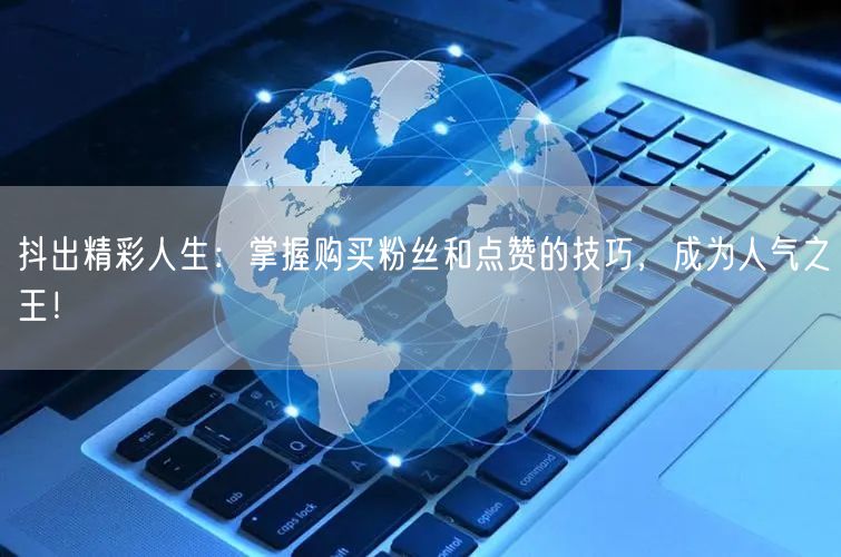 抖出精彩人生：掌握购买粉丝和点赞的技巧，成为人气之王！