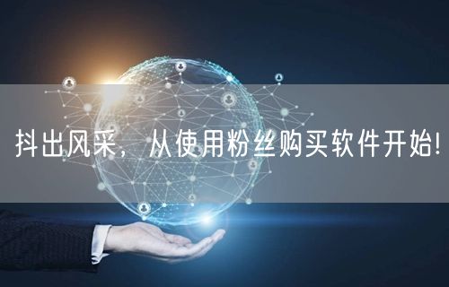 抖出风采，从使用粉丝购买软件开始!