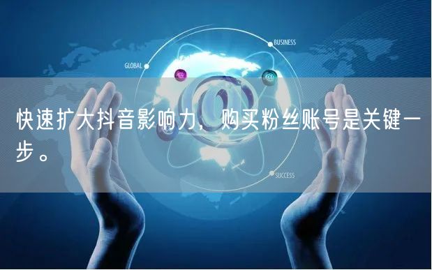 快速扩大抖音影响力，购买粉丝账号是关键一步。