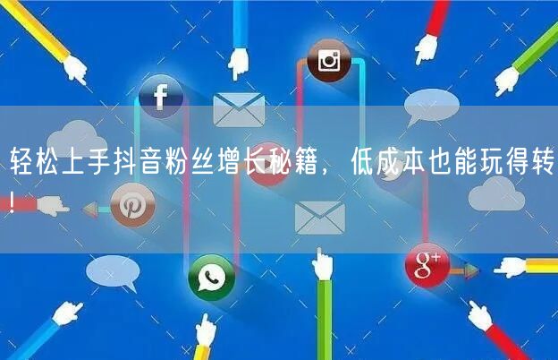 轻松上手抖音粉丝增长秘籍，低成本也能玩得转!