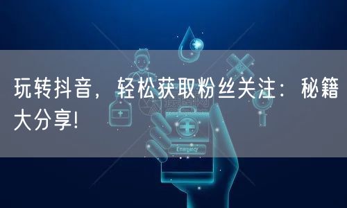 玩转抖音，轻松获取粉丝关注：秘籍大分享!