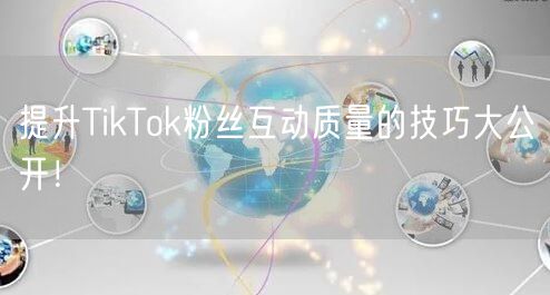 提升TikTok粉丝互动质量的技巧大公开！