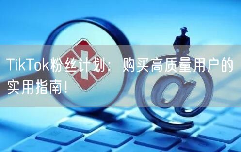 TikTok粉丝计划：购买高质量用户的实用指南！