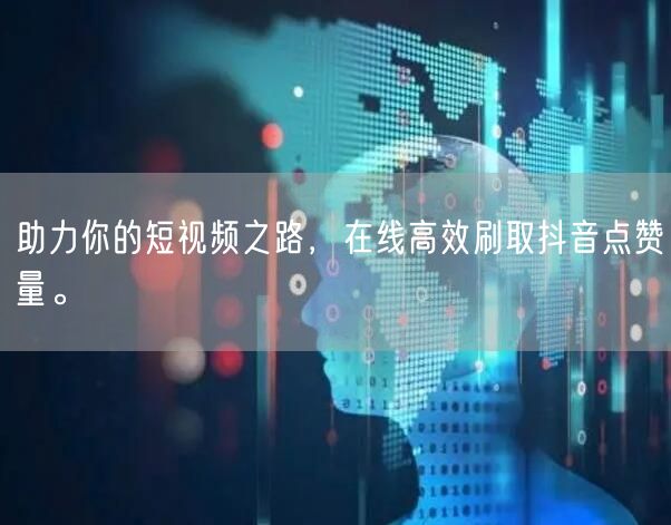 助力你的短视频之路，在线高效刷取抖音点赞量。
