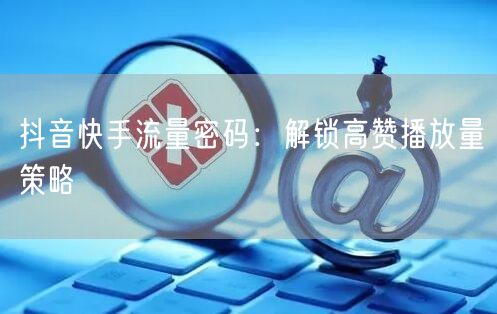 抖音快手流量密码：解锁高赞播放量策略