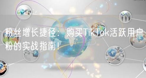 粉丝增长捷径：购买TikTok活跃用户粉的实战指南！