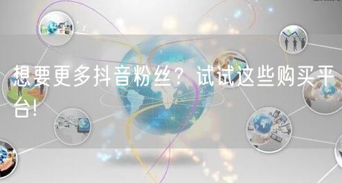 想要更多抖音粉丝？试试这些购买平台!