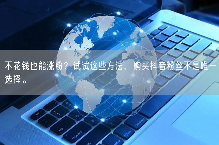 不花钱也能涨粉？试试这些方法，购买抖音粉丝不是唯一选择。