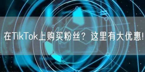 在TikTok上购买粉丝？这里有大优惠!