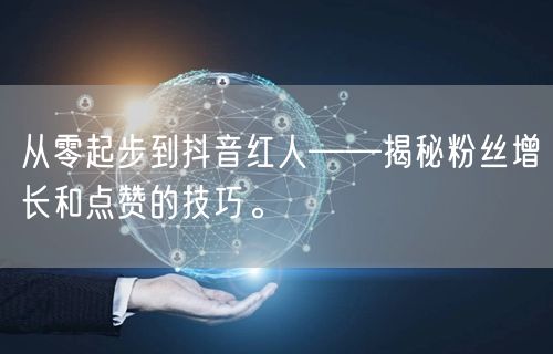 从零起步到抖音红人——揭秘粉丝增长和点赞的技巧。