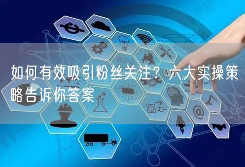 如何有效吸引粉丝关注？六大实操策略告诉你答案