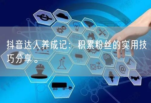 抖音达人养成记：积累粉丝的实用技巧分享。