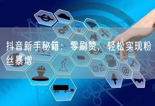 抖音新手秘籍:零刷赞,轻松实现粉丝暴增