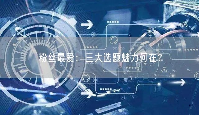 粉丝最爱:三大选题魅力何在?