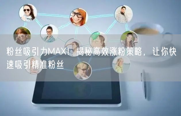 粉丝吸引力MAX！揭秘高效涨粉策略，让你快速吸引精准粉丝