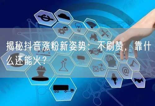揭秘抖音涨粉新姿势：不刷赞，靠什么还能火？