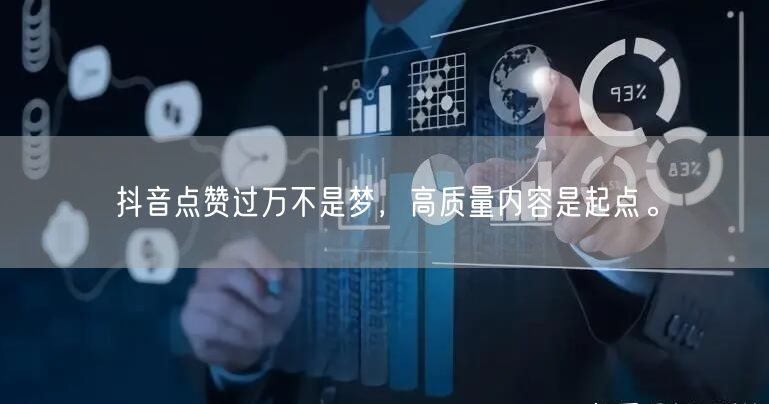 抖音点赞过万不是梦，高质量内容是起点。