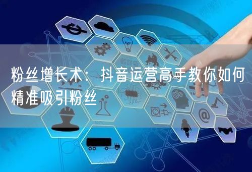 粉丝增长术：抖音运营高手教你如何精准吸引粉丝