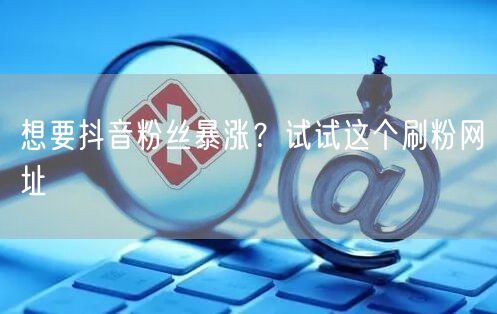 想要抖音粉丝暴涨？试试这个刷粉网址