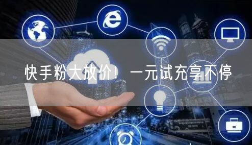 快手粉大放价！一元试充享不停
