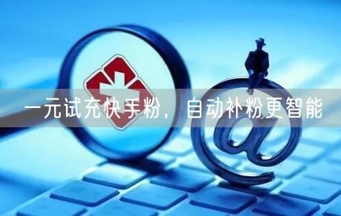 一元试充快手粉，自动补粉更智能