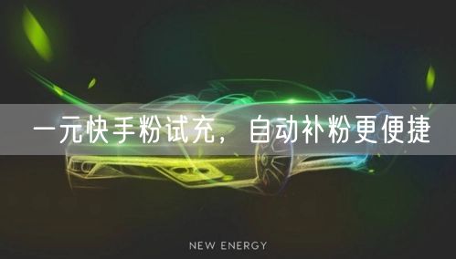 一元快手粉试充，自动补粉更便捷