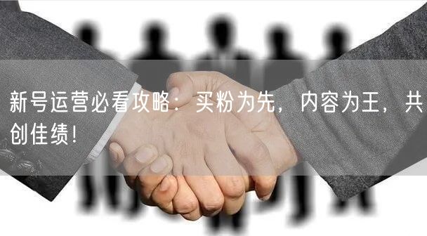 新号运营必看攻略：买粉为先，内容为王，共创佳绩！