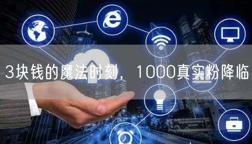 3块钱的魔法时刻，1000真实粉降临