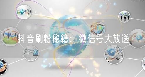 抖音刷粉秘籍:微信号大放送