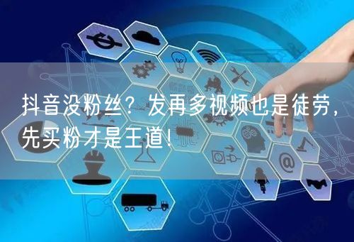 抖音没粉丝？发再多视频也是徒劳，先买粉才是王道！