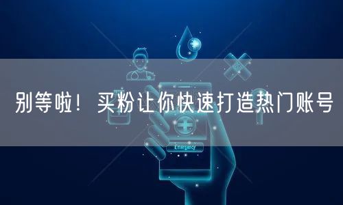 别等啦！买粉让你快速打造热门账号